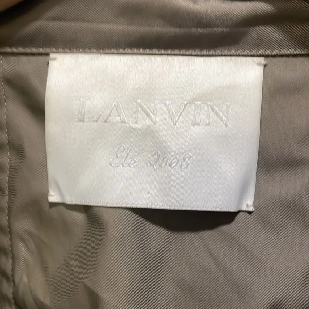 LANVIN woman’s light grey/brownish trench coat - Picture 4 of 14